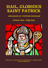 Hail, Glorious Saint Patrick Unison choral sheet music cover